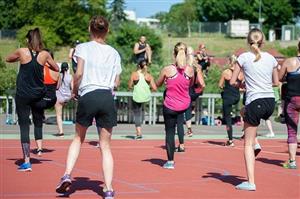 Zumba class kicks up some dancing